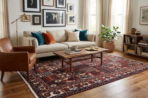 6'8x10'1 Hand Knotted Floral Traditional Wool Oriental Rug