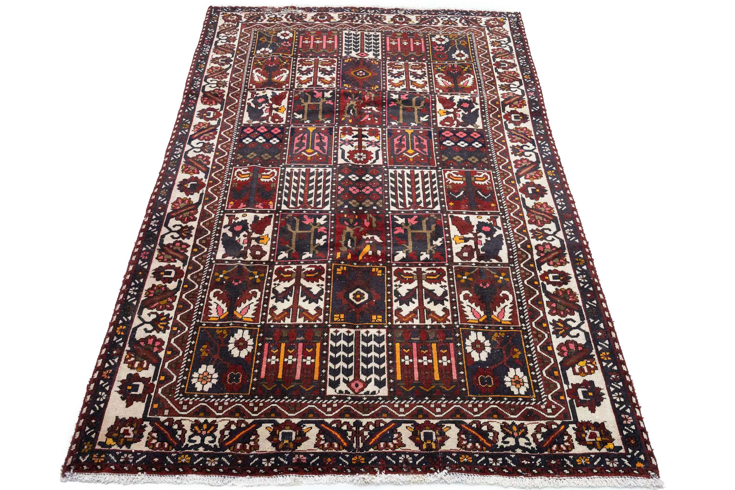 6'8x10'1 Hand Knotted Floral Traditional Wool Oriental Rug - Image 3
