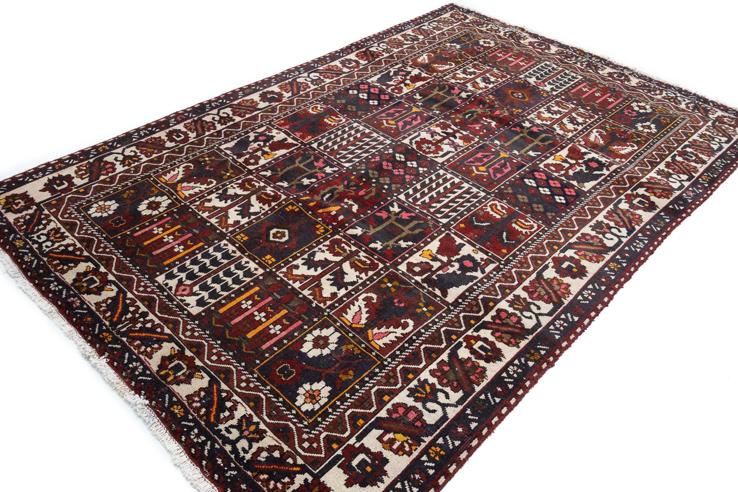 6'8x10'1 Hand Knotted Floral Traditional Wool Oriental Rug - Image 4