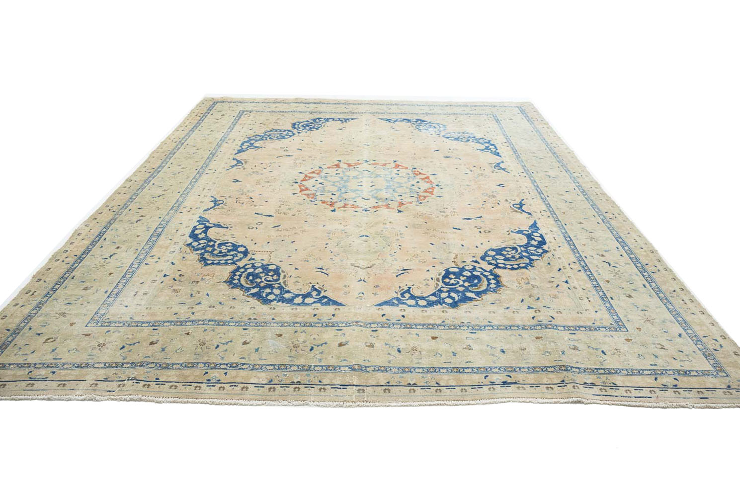 9'6x12'8 Hand Knotted Floral Traditional Wool Oriental Rug - Image 6
