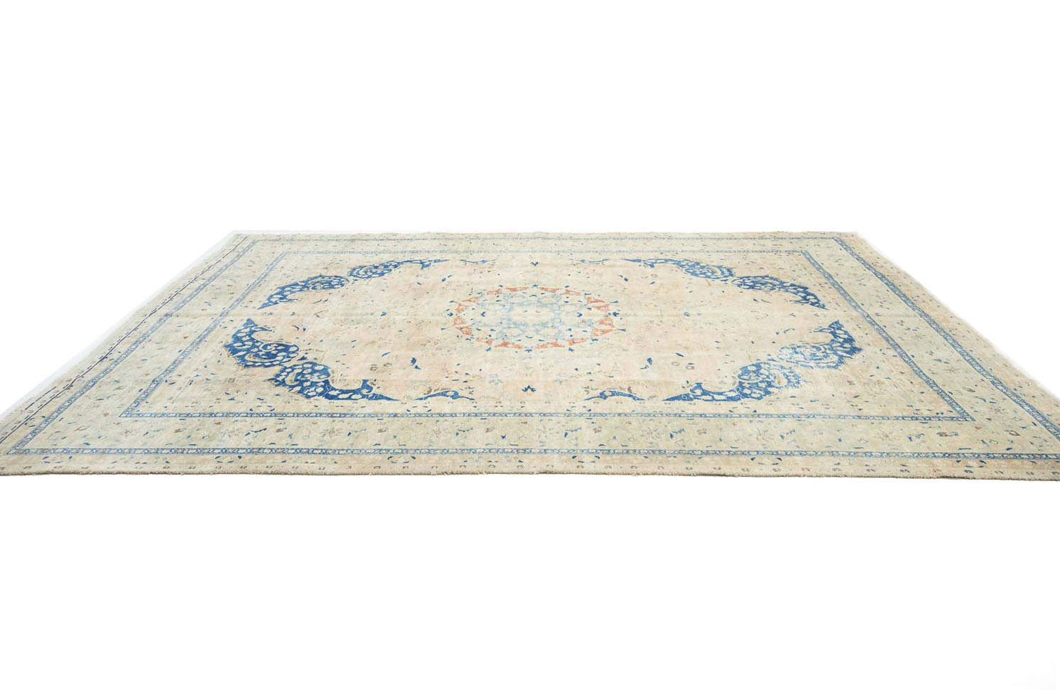 9'6x12'8 Hand Knotted Floral Traditional Wool Oriental Rug - Image 7