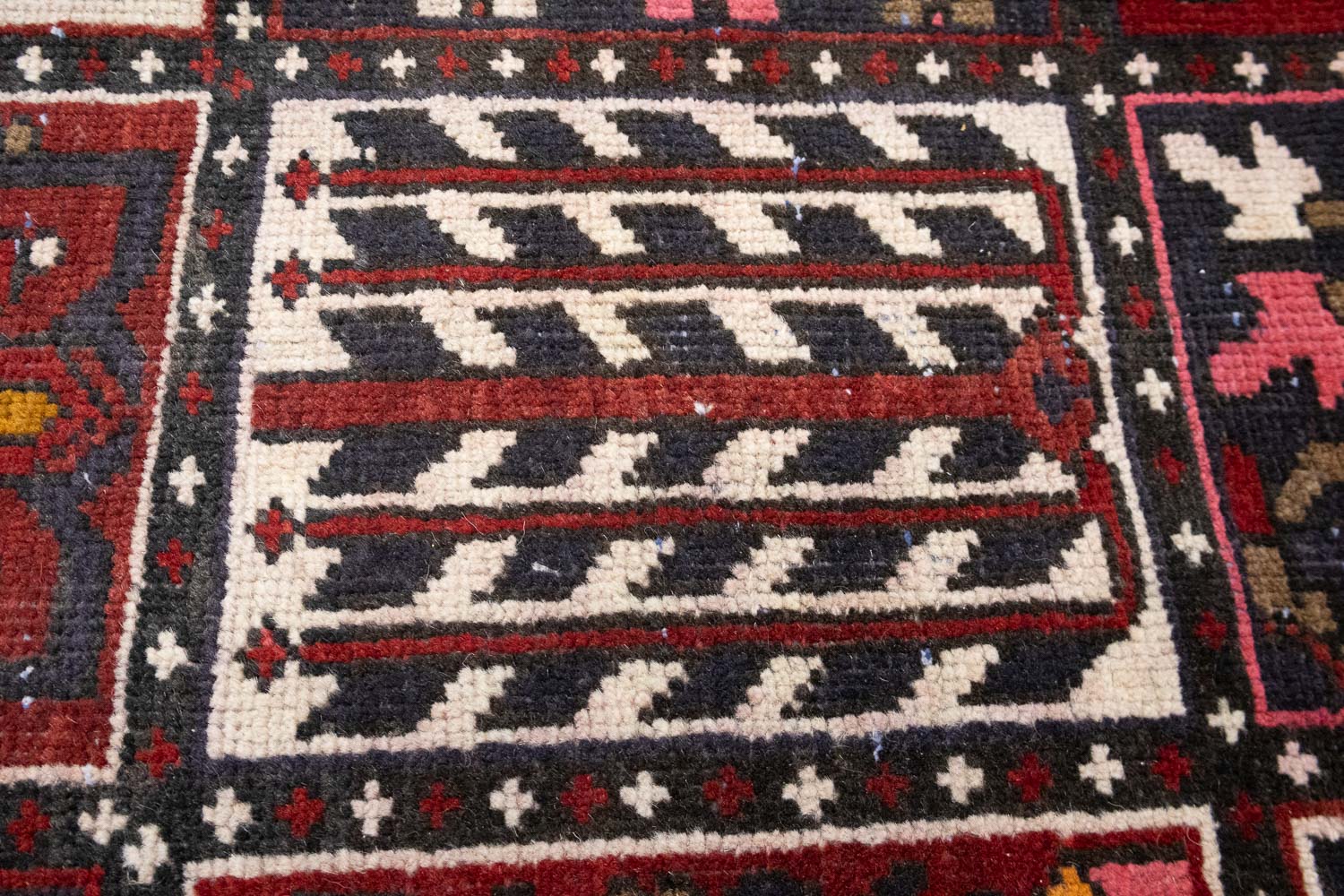 6'8x10'1 Hand Knotted Floral Traditional Wool Oriental Rug - Image 7