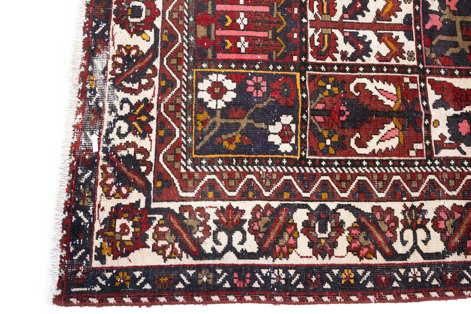 6'8x10'1 Hand Knotted Floral Traditional Wool Oriental Rug - Image 9