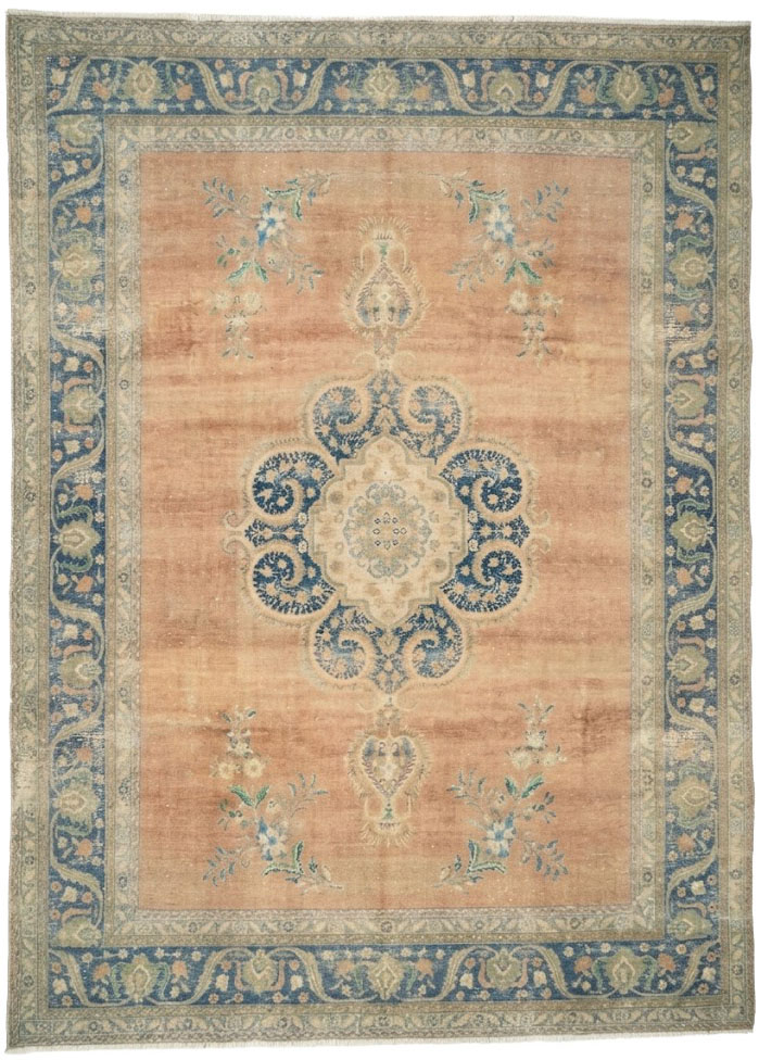 9'10x12'10 Hand Knotted Floral Traditional Wool Oriental Rug - Image 1