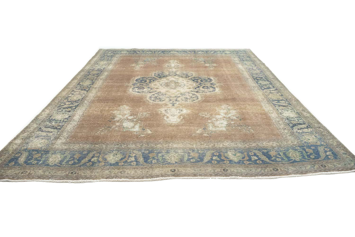 9'10x12'10 Hand Knotted Floral Traditional Wool Oriental Rug - Image 4