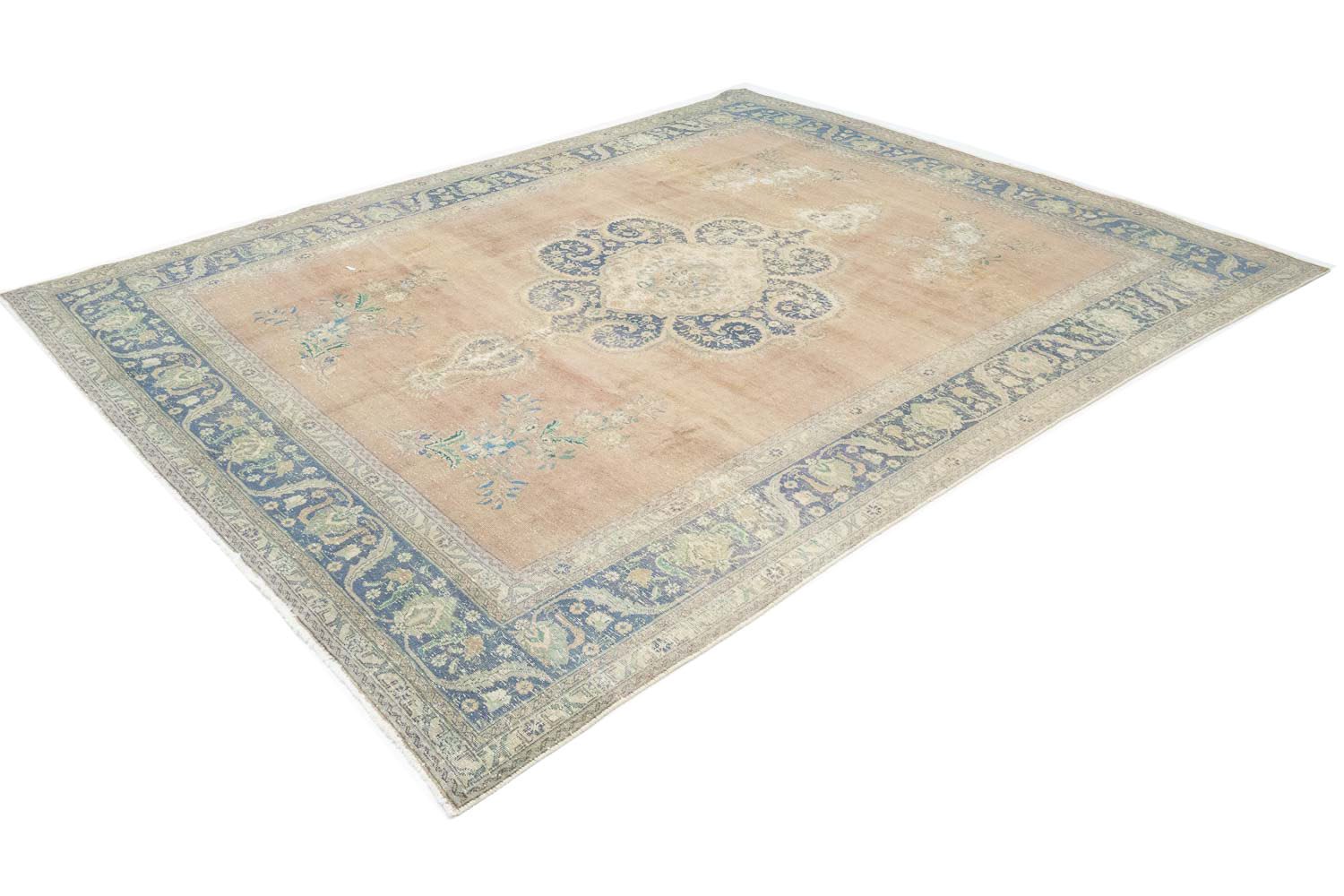 9'10x12'10 Hand Knotted Floral Traditional Wool Oriental Rug - Image 7