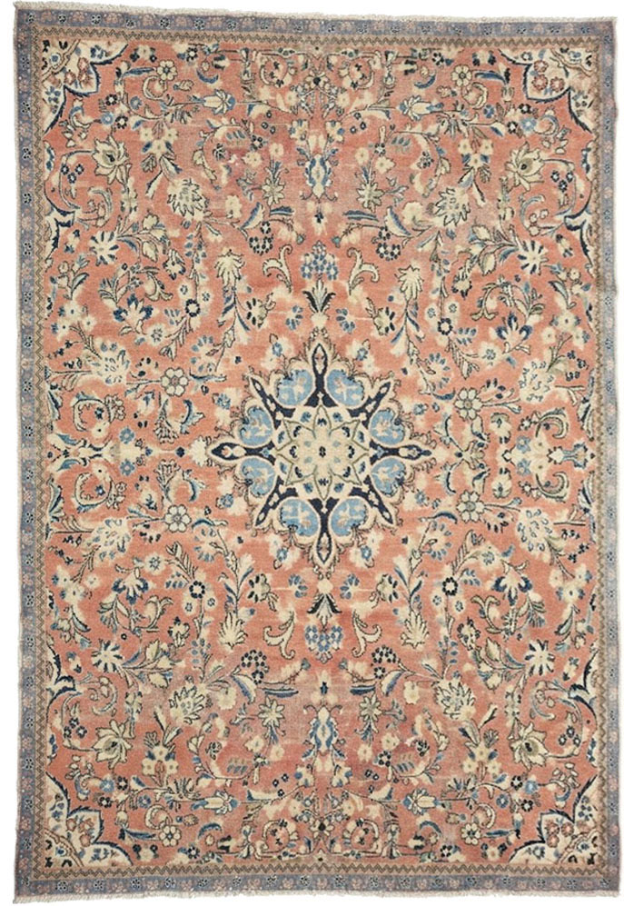 7'11x11'5 Hand Knotted Floral Traditional Wool Oriental Rug