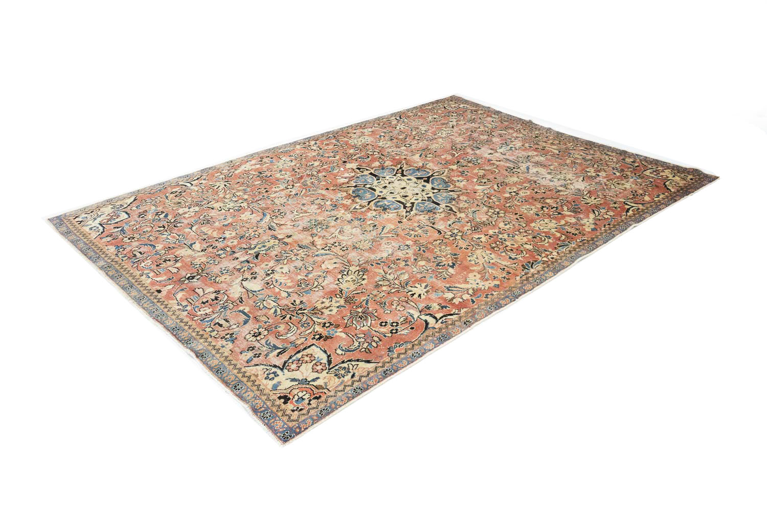 7'11x11'5 Hand Knotted Floral Traditional Wool Oriental Rug - Image 5