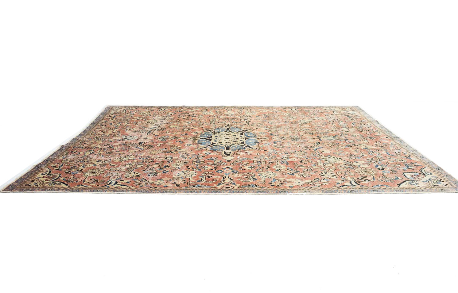 7'11x11'5 Hand Knotted Floral Traditional Wool Oriental Rug - Image 7