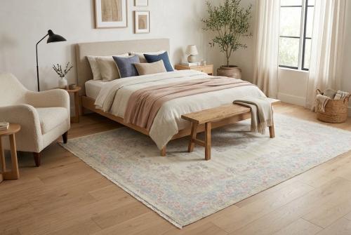 8'8x11'3 Hand Knotted Floral Traditional Wool Oriental Rug