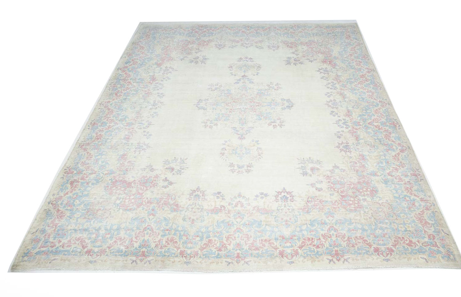 8'8x11'3 Hand Knotted Floral Traditional Wool Oriental Rug - Image 3
