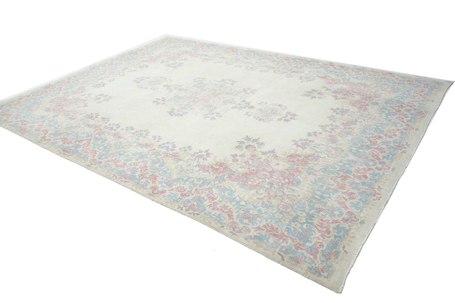 8'8x11'3 Hand Knotted Floral Traditional Wool Oriental Rug - Image 5