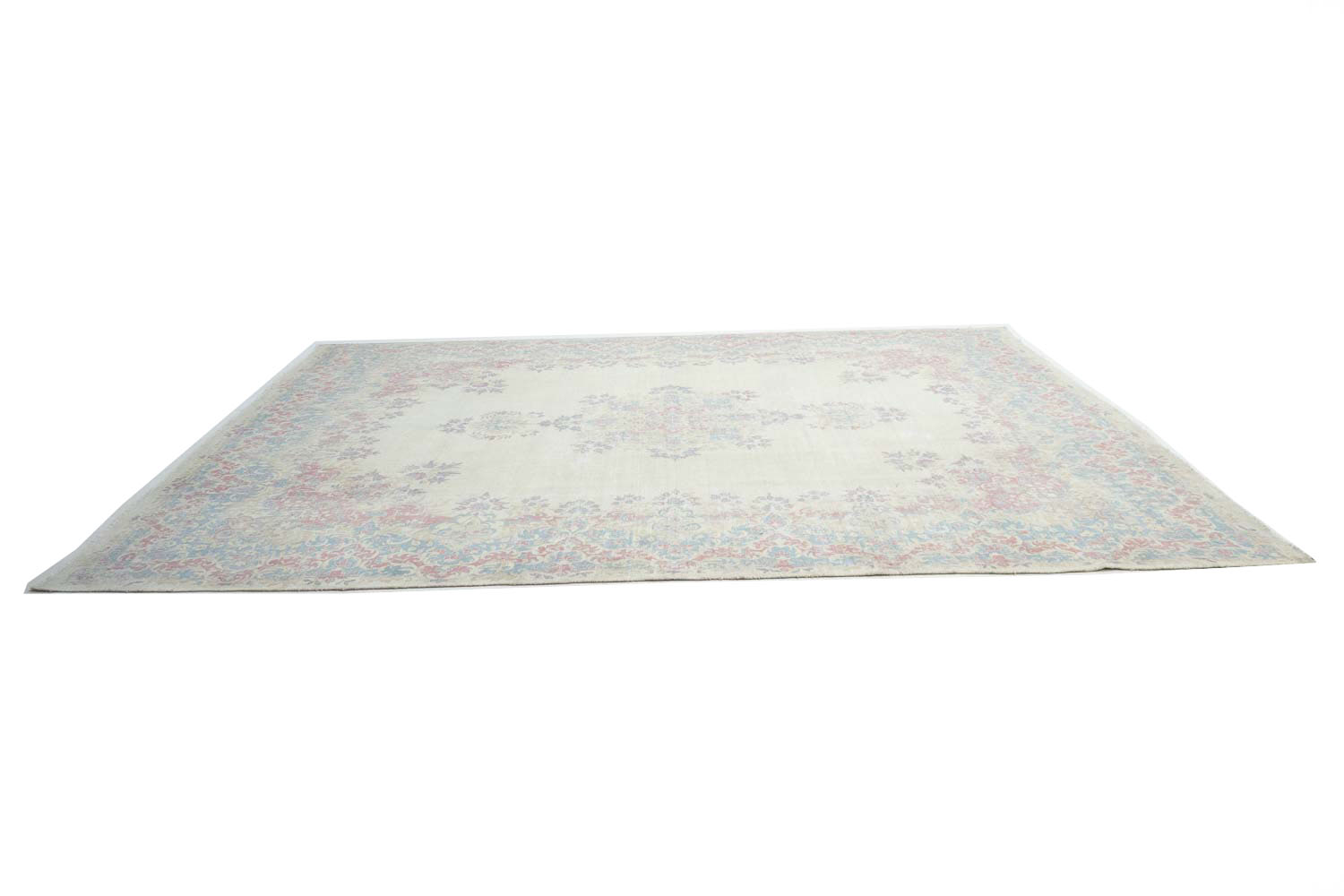8'8x11'3 Hand Knotted Floral Traditional Wool Oriental Rug - Image 7
