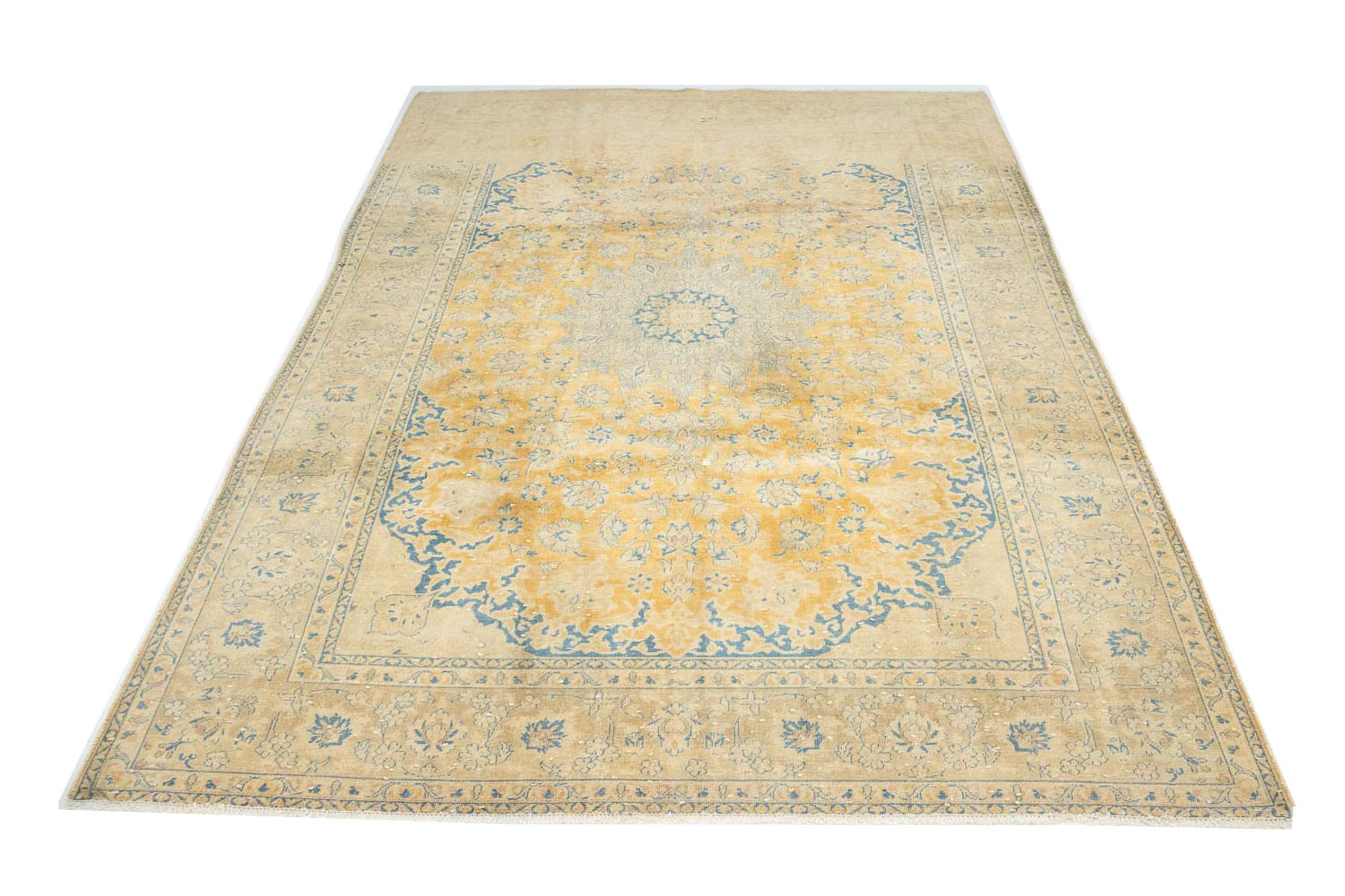 7'11x11'3 Hand Knotted Floral Traditional Wool Oriental Rug - Image 3