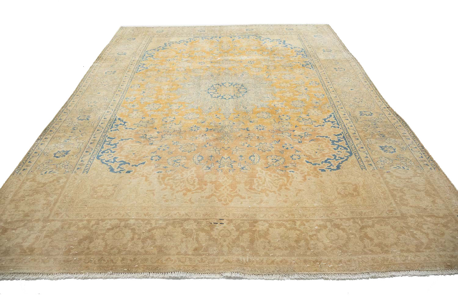 7'11x11'3 Hand Knotted Floral Traditional Wool Oriental Rug - Image 6