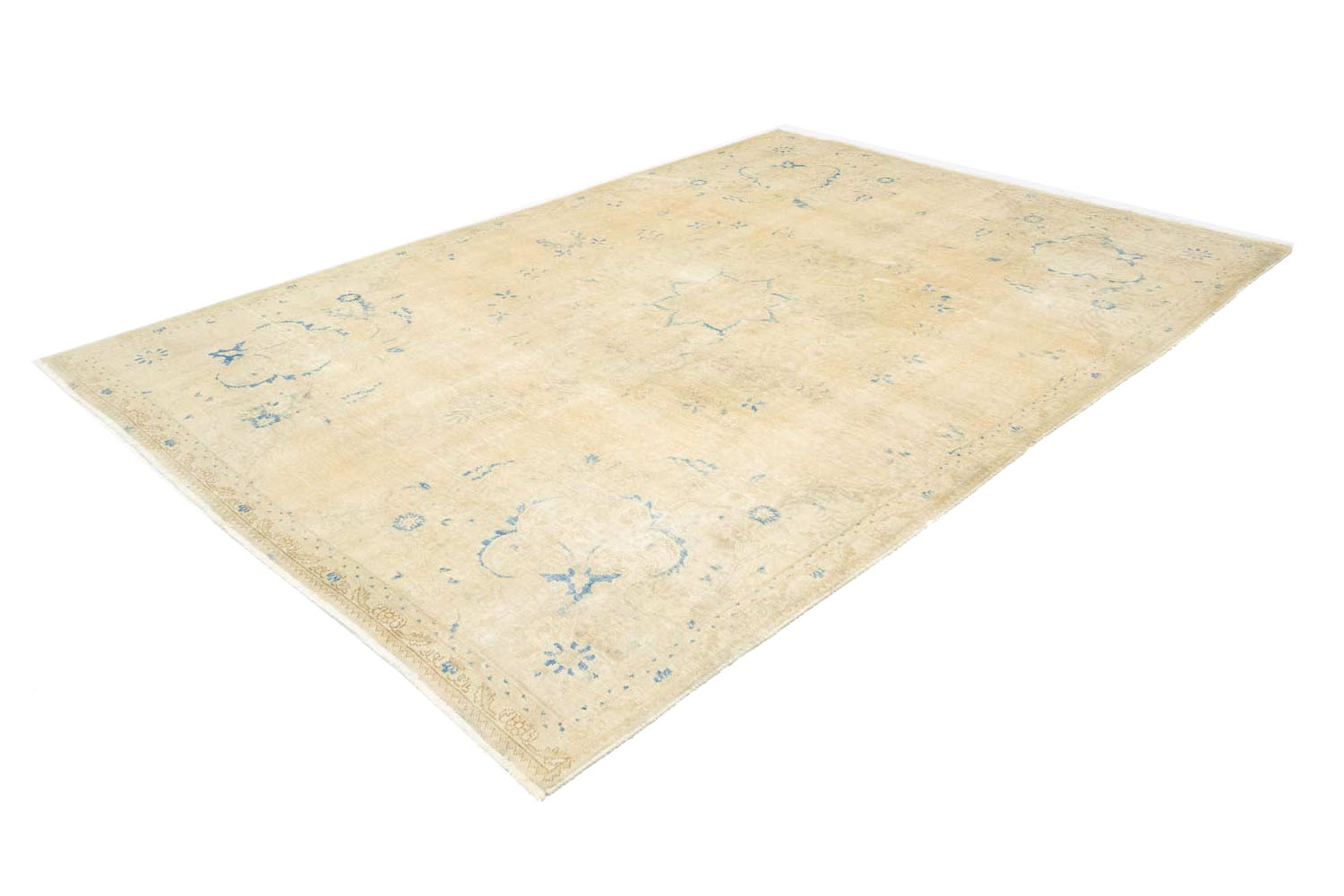 7'4x10'5 Hand Knotted Floral Traditional Wool Oriental Rug - Image 4