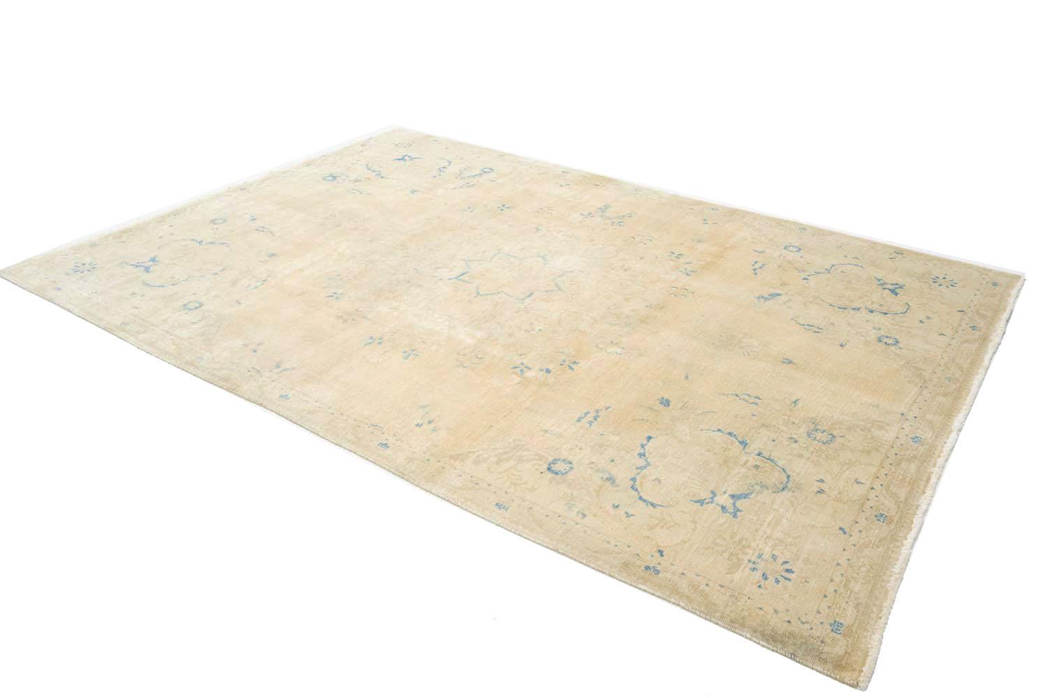 7'4x10'5 Hand Knotted Floral Traditional Wool Oriental Rug - Image 5