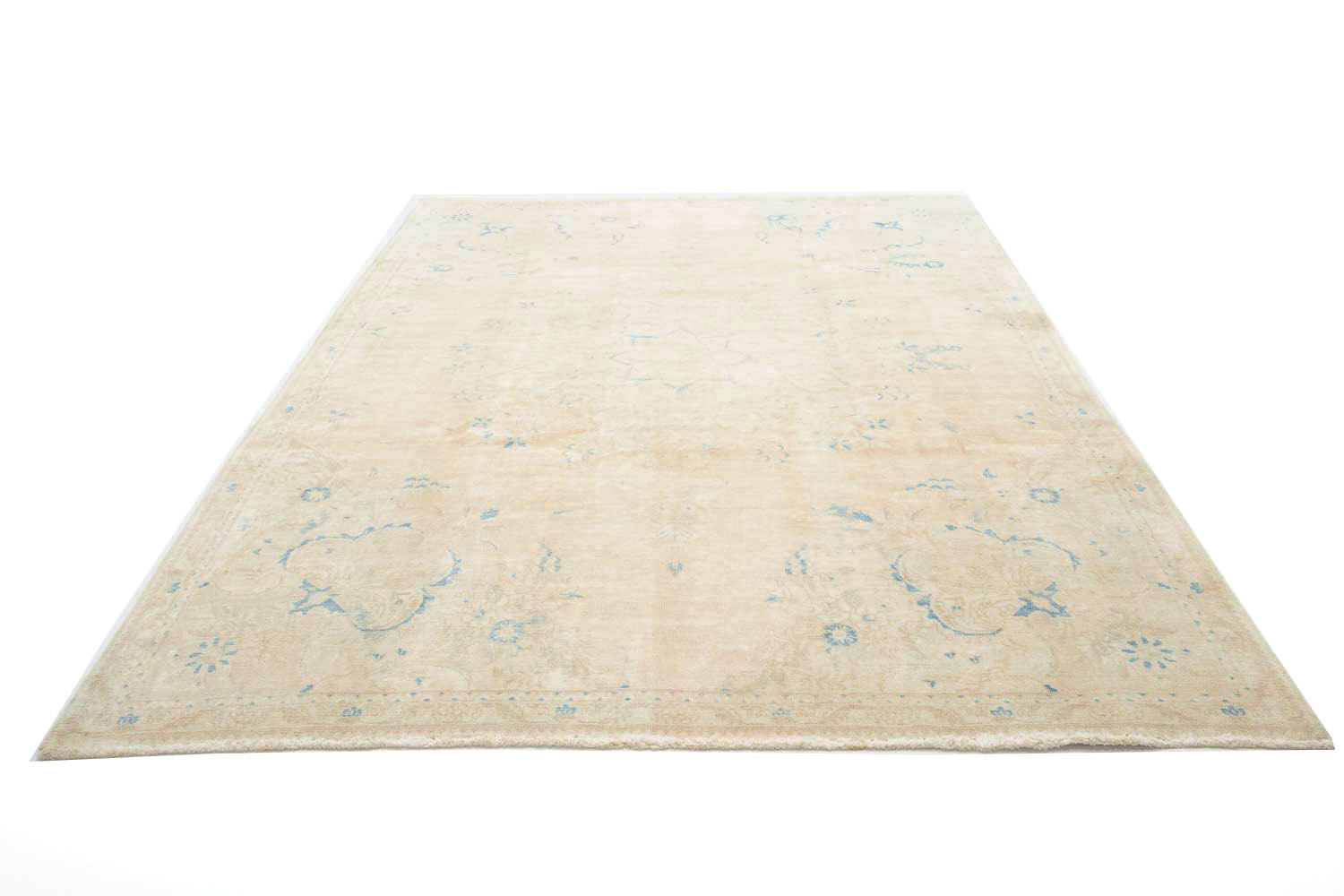 7'4x10'5 Hand Knotted Floral Traditional Wool Oriental Rug - Image 6