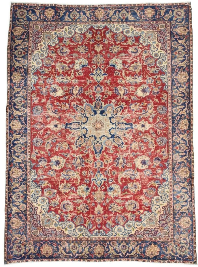 7'10x10'11 Hand Knotted Floral Traditional Wool Oriental Rug - Image 1