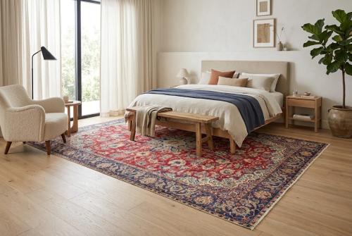 7'10x10'11 Hand Knotted Floral Traditional Wool Oriental Rug