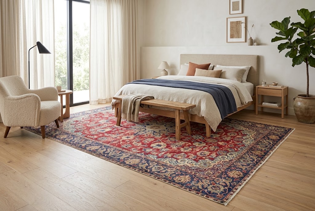 7'10x10'11 Hand Knotted Floral Traditional Wool Oriental Rug - Image 2