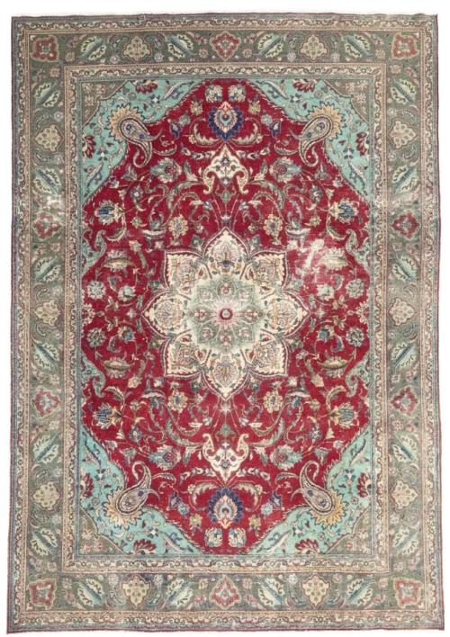 7'10x11'1 Hand Knotted Floral Traditional Wool Oriental Rug