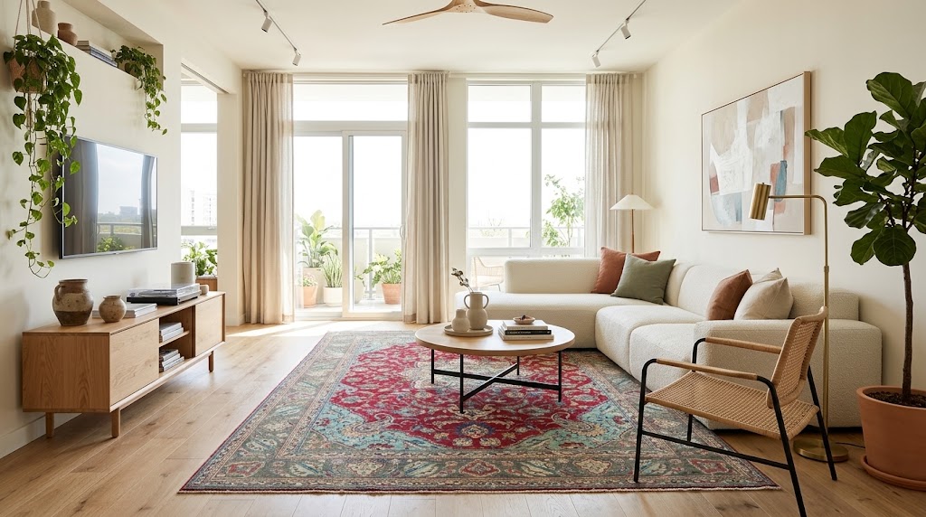 7'10x11'1 Hand Knotted Floral Traditional Wool Oriental Rug - Image 2