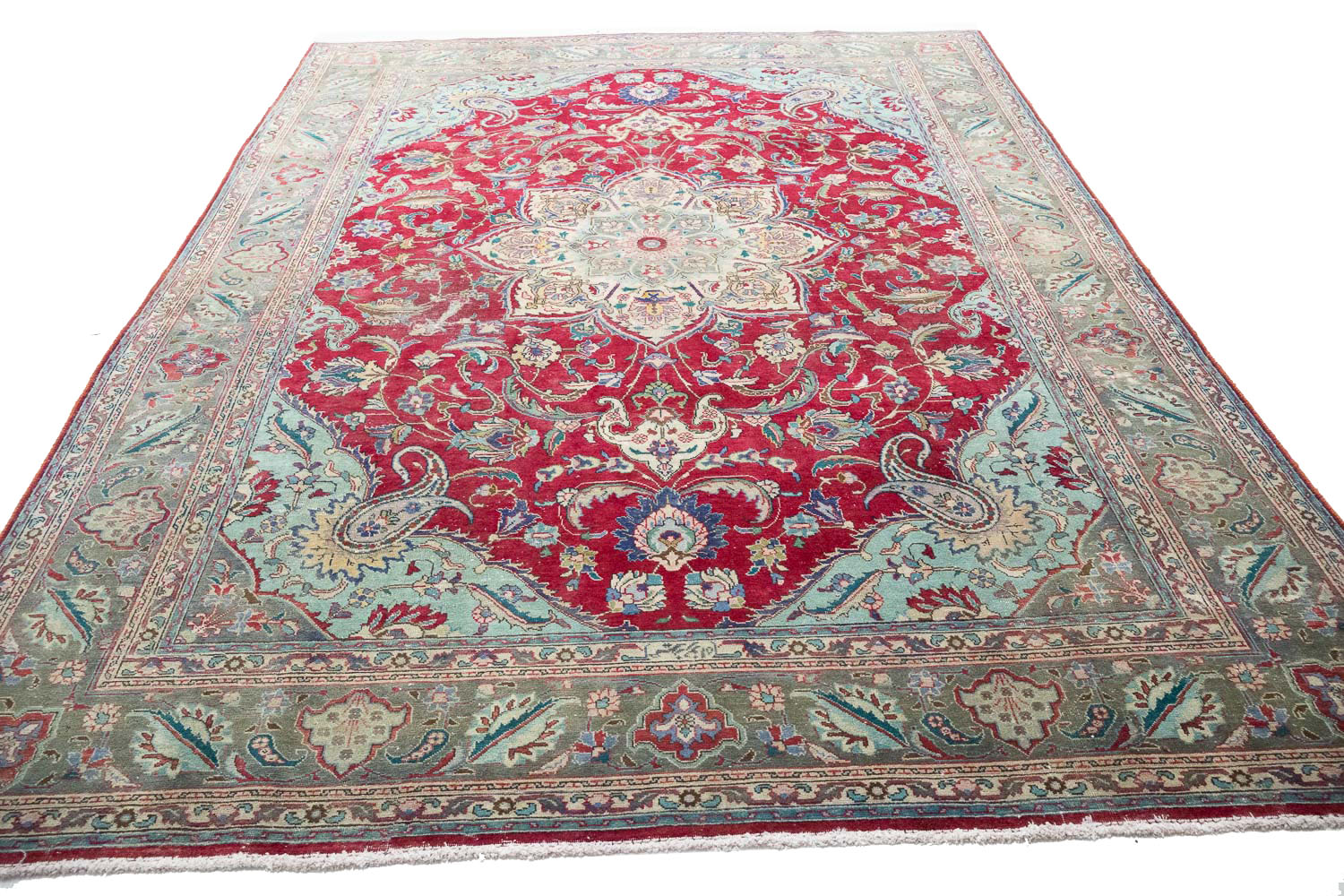 7'10x11'1 Hand Knotted Floral Traditional Wool Oriental Rug - Image 15