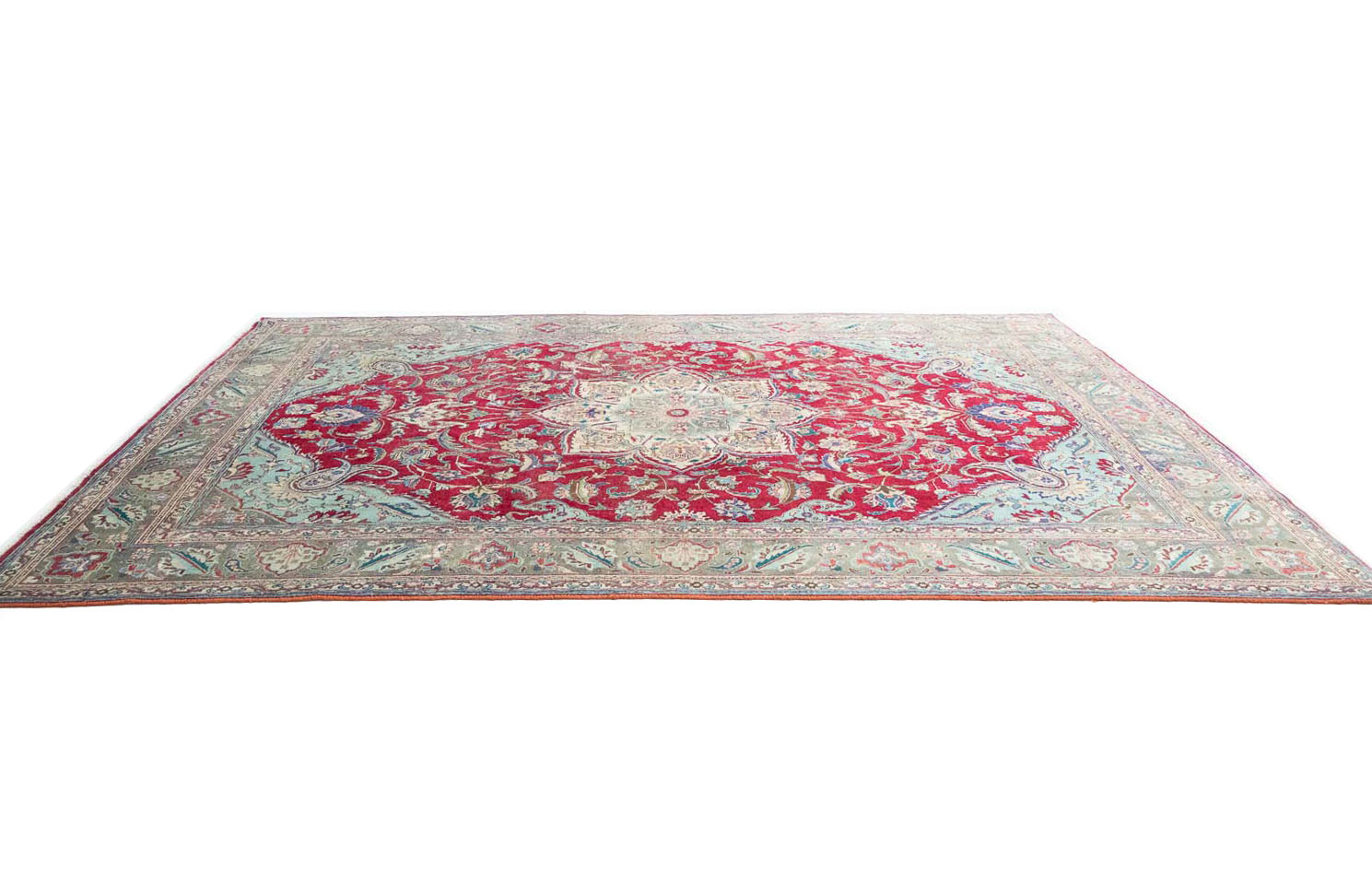 7'10x11'1 Hand Knotted Floral Traditional Wool Oriental Rug - Image 6
