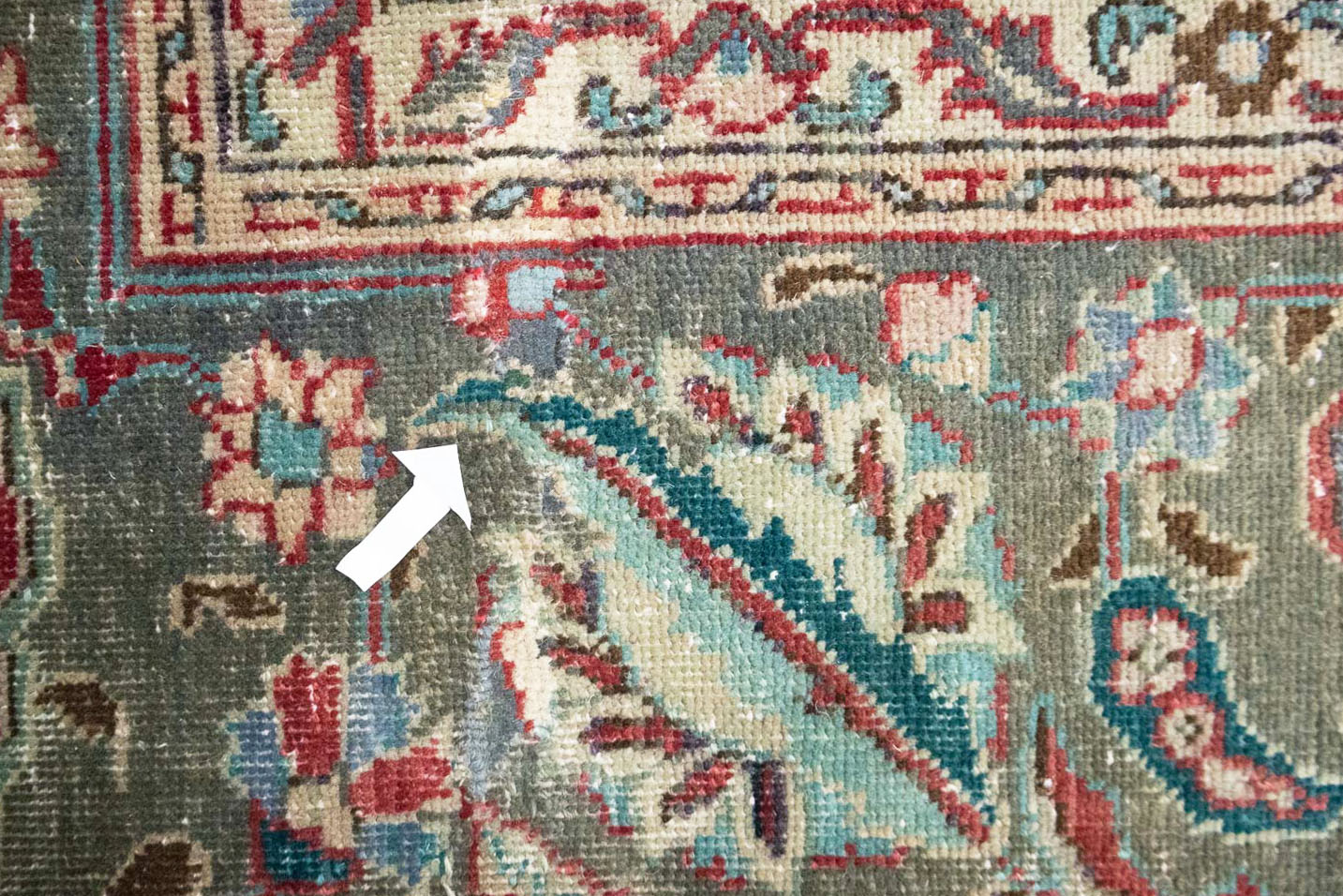 7'10x11'1 Hand Knotted Floral Traditional Wool Oriental Rug - Image 11