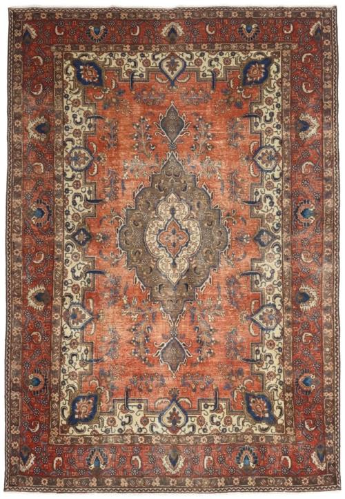 7'10x11'10 Hand Knotted Floral Traditional Wool Oriental Rug