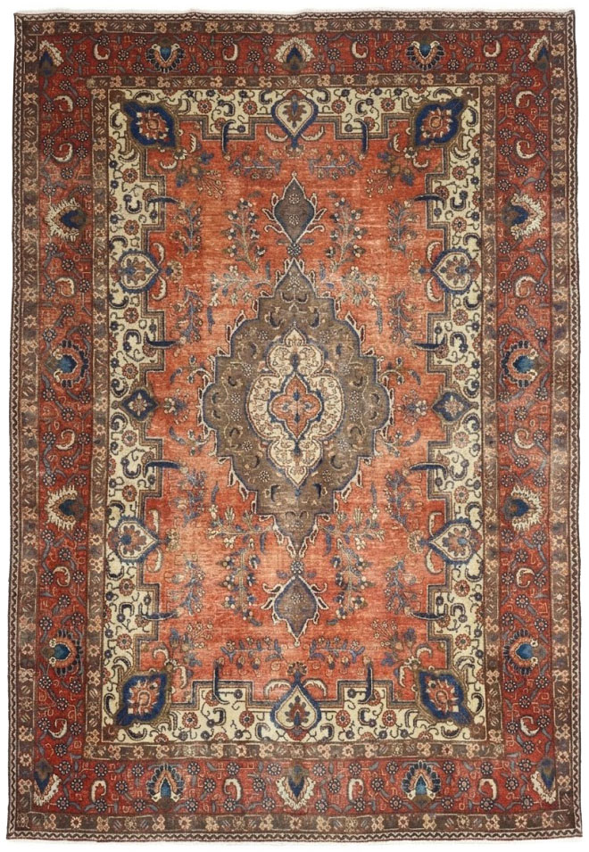 7'10x11'10 Hand Knotted Floral Traditional Wool Oriental Rug - Image 1