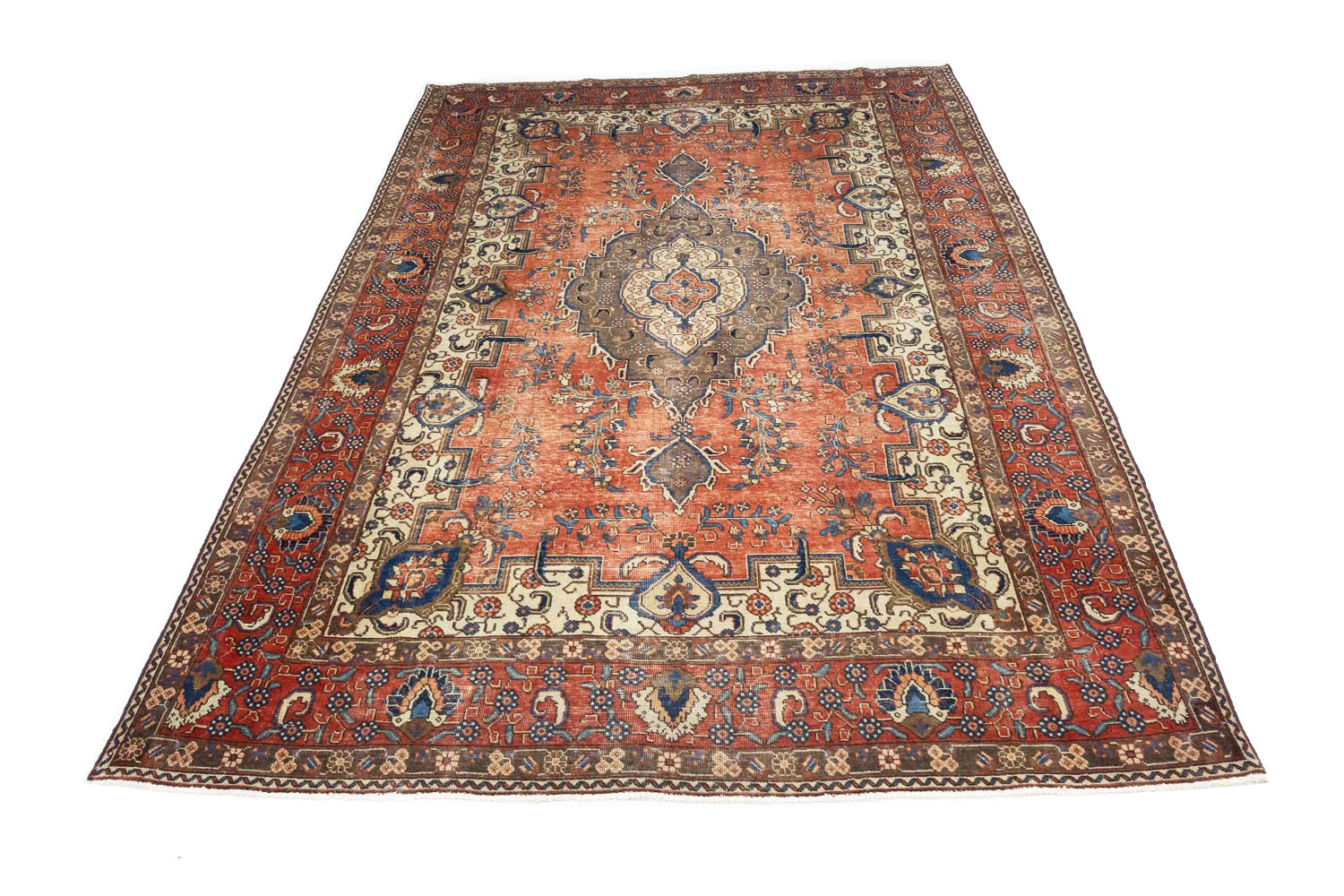 7'10x11'10 Hand Knotted Floral Traditional Wool Oriental Rug - Image 3