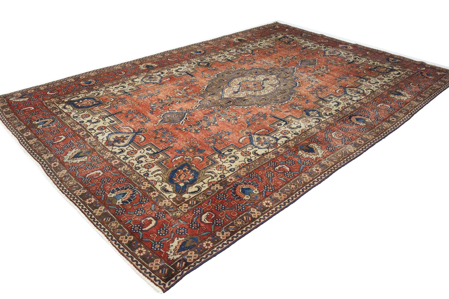 7'10x11'10 Hand Knotted Floral Traditional Wool Oriental Rug - Image 4
