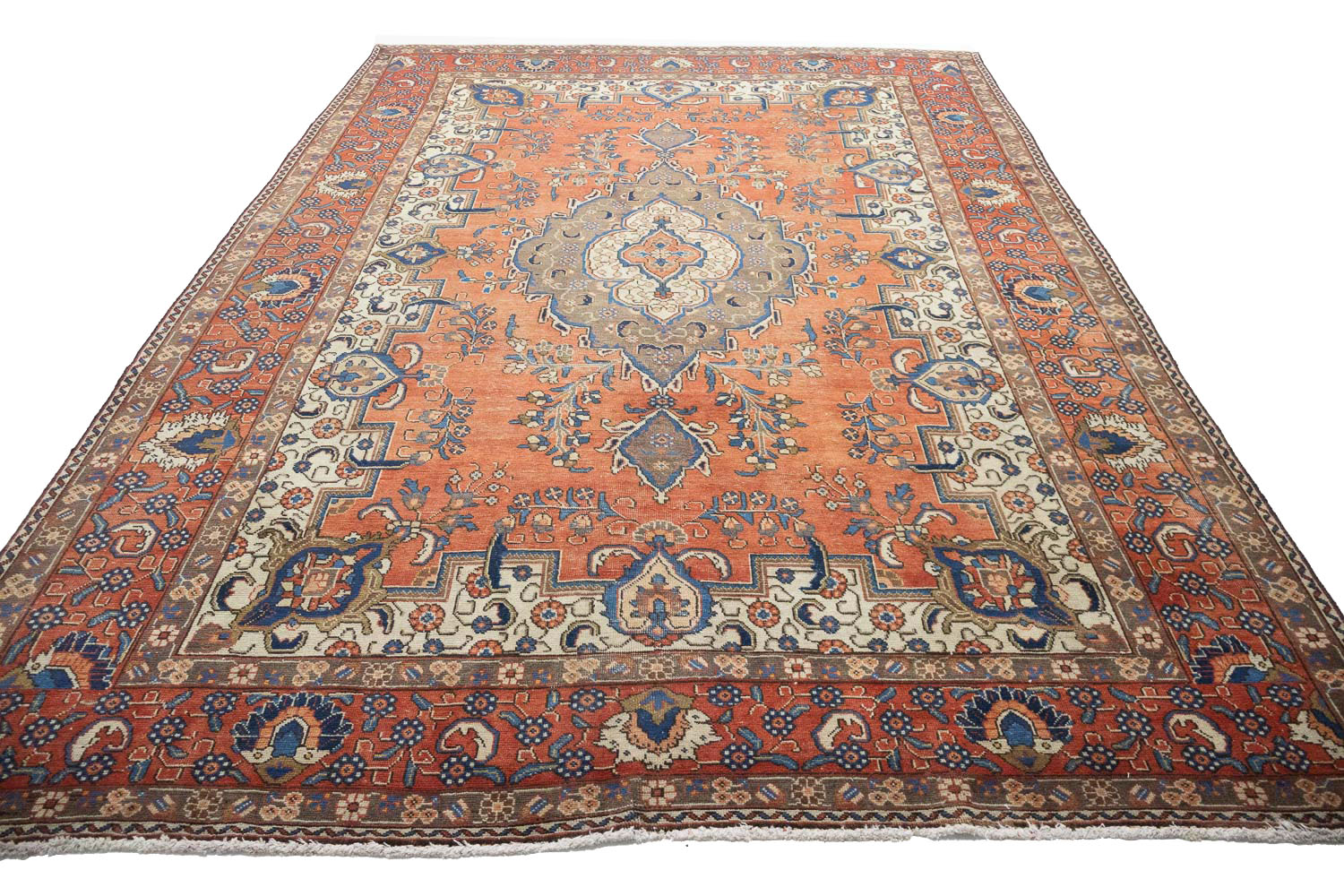 7'10x11'10 Hand Knotted Floral Traditional Wool Oriental Rug - Image 6
