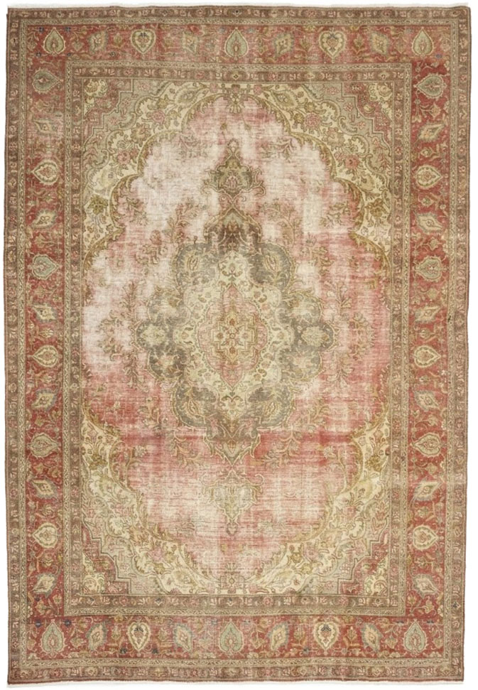 7'8x11'3 Hand Knotted Floral Traditional Wool Oriental Rug - Image 1