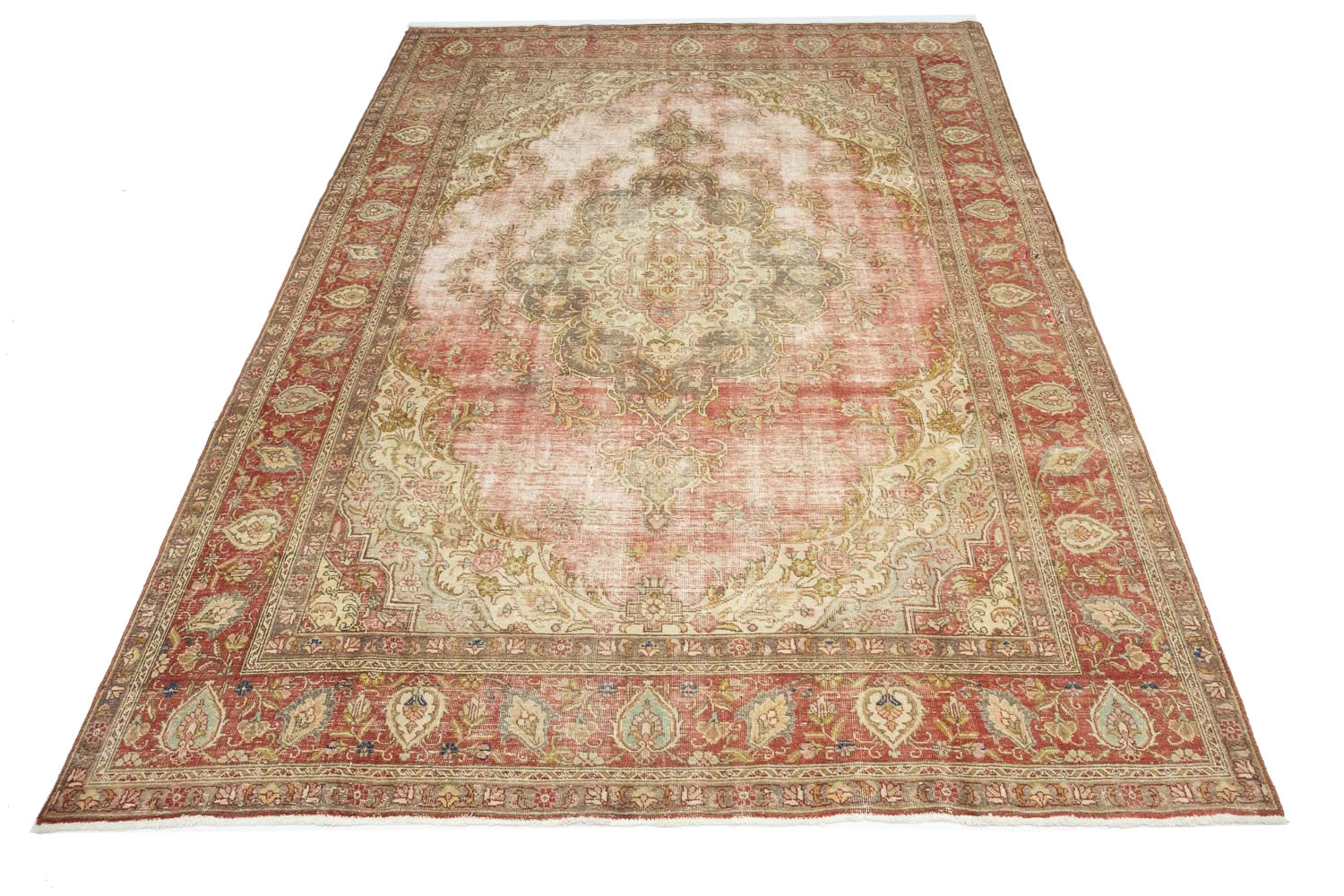 7'8x11'3 Hand Knotted Floral Traditional Wool Oriental Rug - Image 3