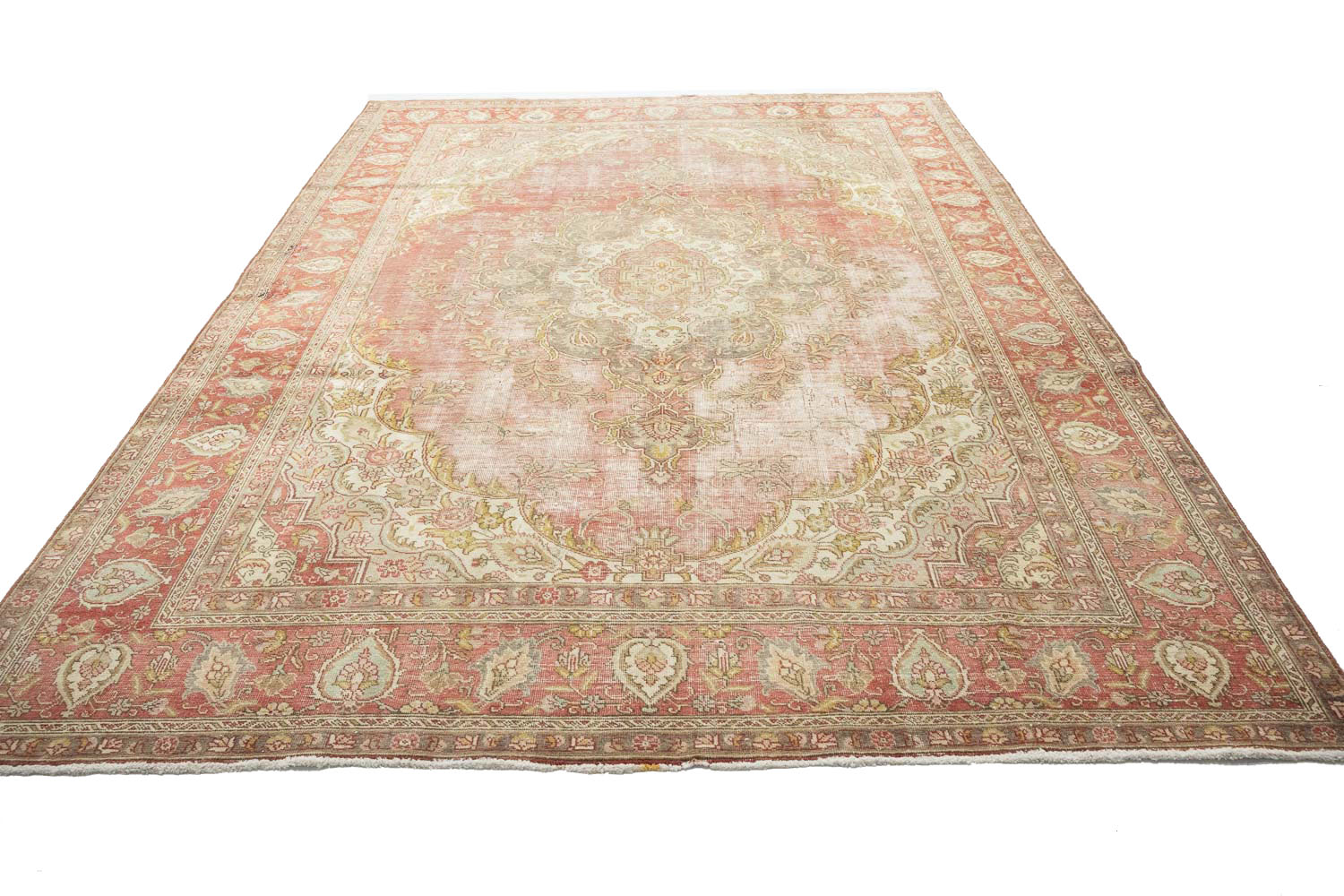 7'8x11'3 Hand Knotted Floral Traditional Wool Oriental Rug - Image 4