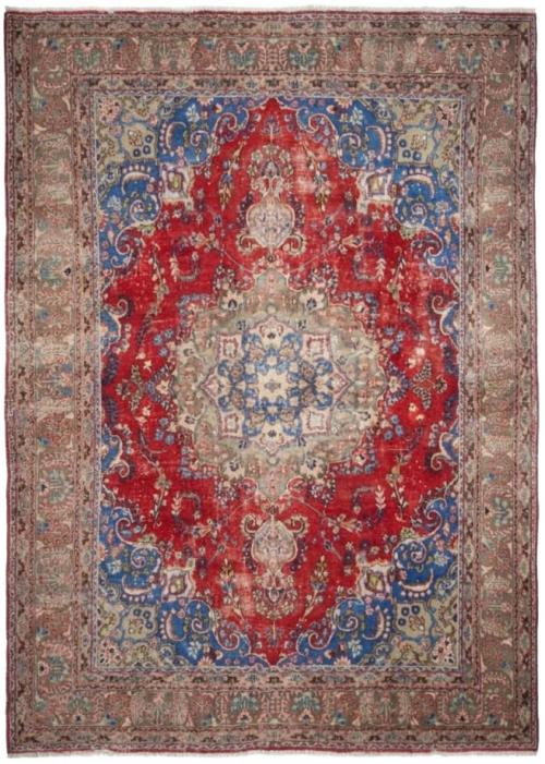 9'7x12'4 Hand Knotted Floral Traditional Wool Oriental Rug