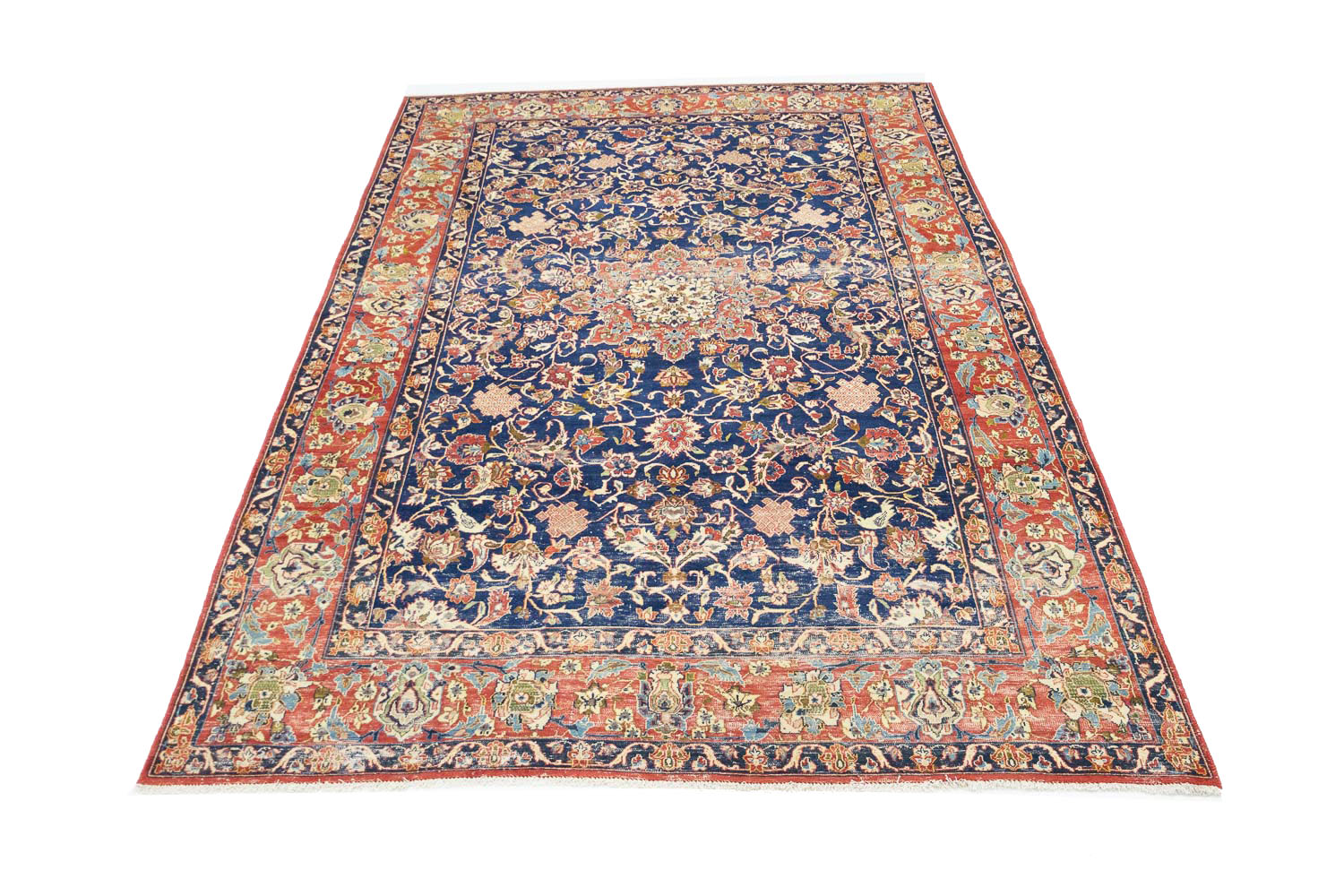 9'6x12'2 Hand Knotted Floral Traditional Wool Oriental Rug - Image 3