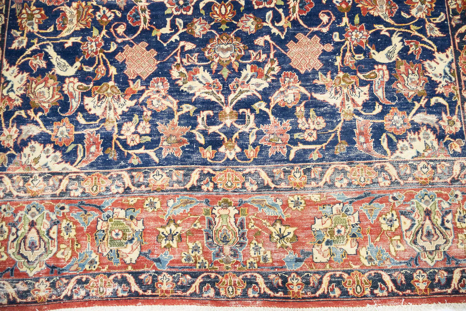 9'6x12'2 Hand Knotted Floral Traditional Wool Oriental Rug - Image 16