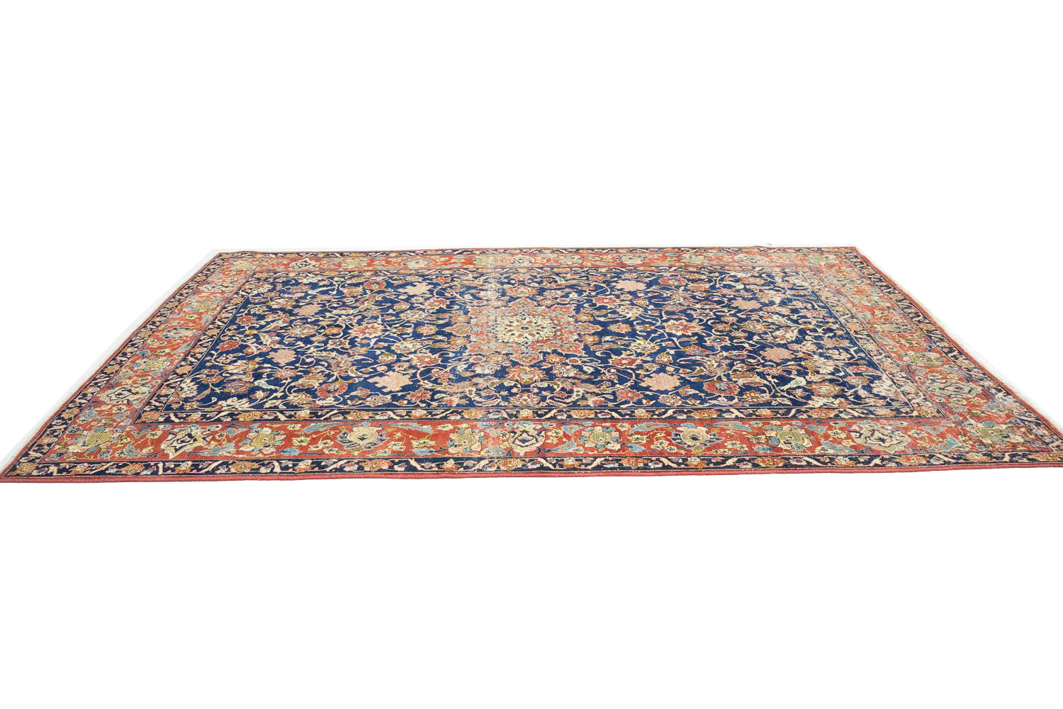 9'6x12'2 Hand Knotted Floral Traditional Wool Oriental Rug - Image 6