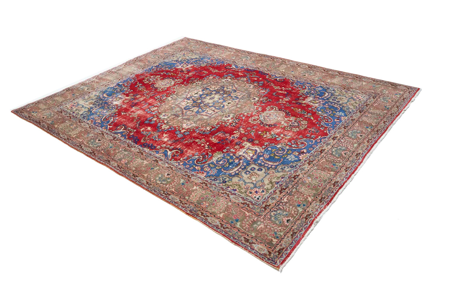 9'7x12'4 Hand Knotted Floral Traditional Wool Oriental Rug - Image 6
