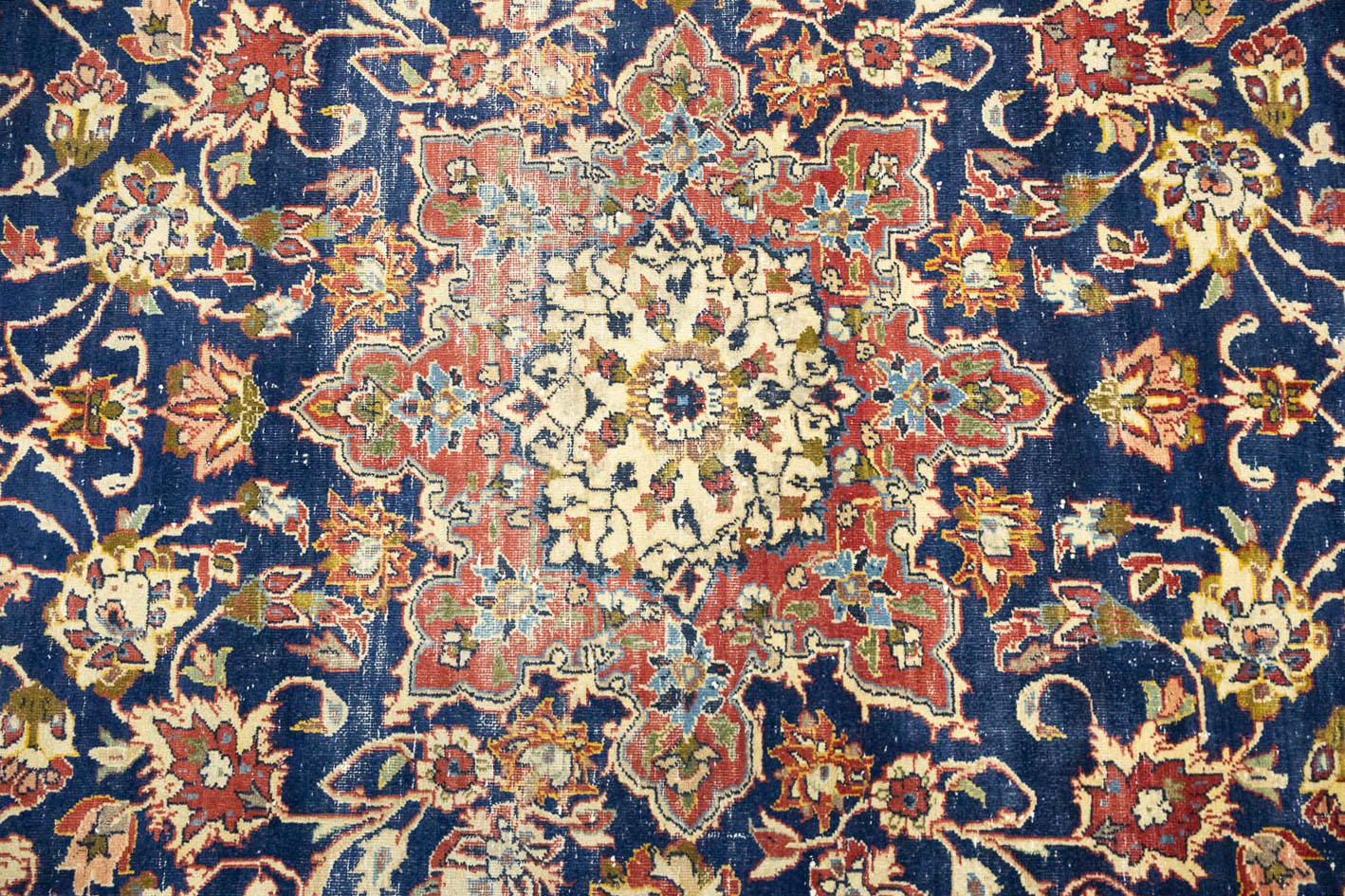9'6x12'2 Hand Knotted Floral Traditional Wool Oriental Rug - Image 7