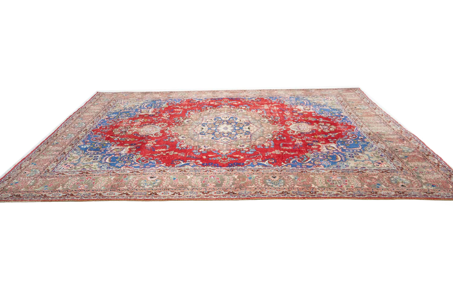 9'7x12'4 Hand Knotted Floral Traditional Wool Oriental Rug - Image 7