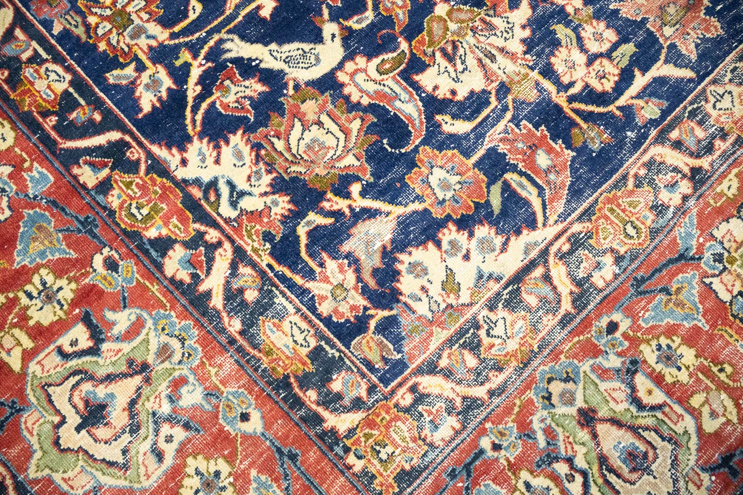 9'6x12'2 Hand Knotted Floral Traditional Wool Oriental Rug - Image 9