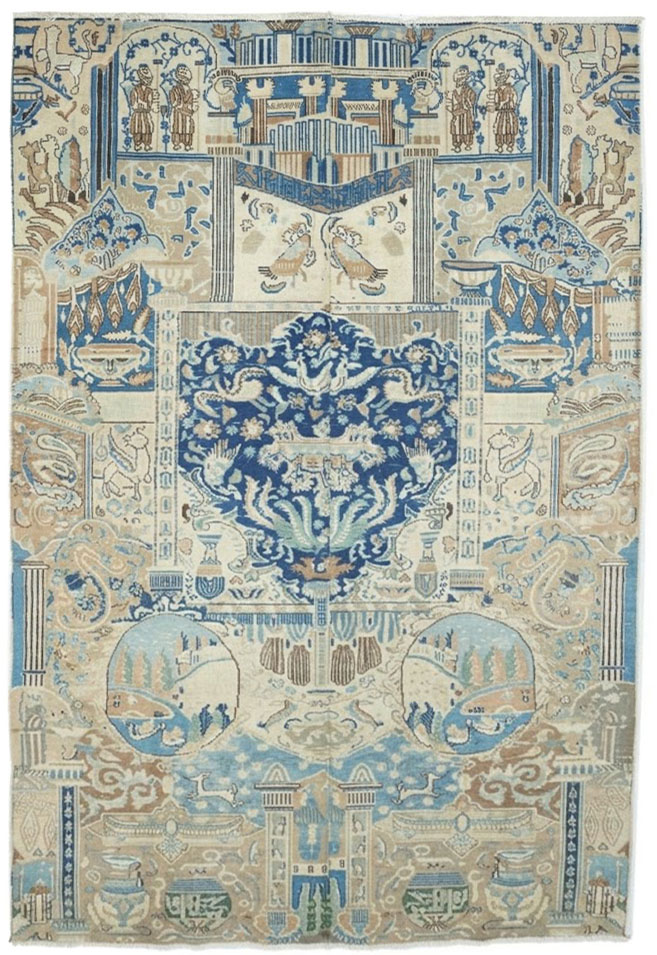 8'5x11'3 Hand Knotted Floral Traditional Wool Oriental Rug