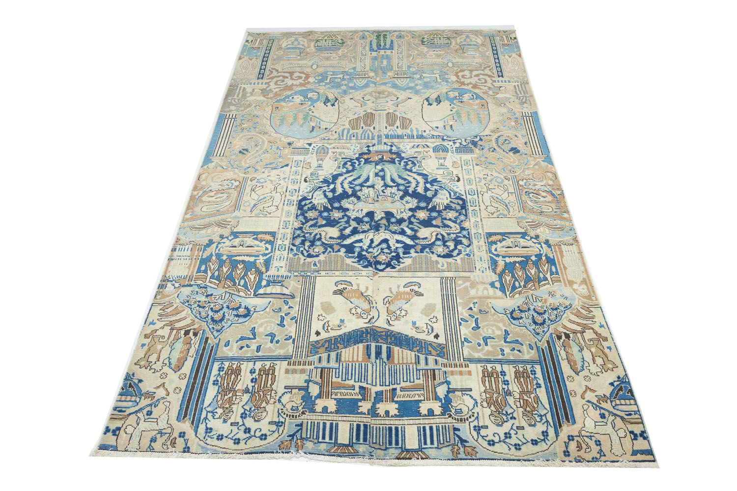 8'5x11'3 Hand Knotted Floral Traditional Wool Oriental Rug - Image 3