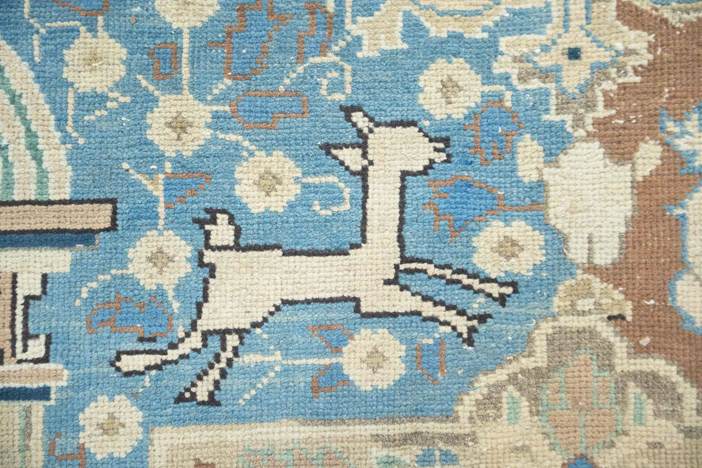 8'5x11'3 Hand Knotted Floral Traditional Wool Oriental Rug - Image 12