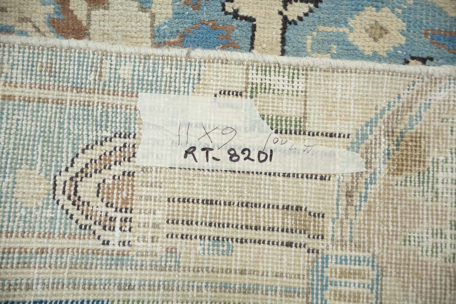 8'5x11'3 Hand Knotted Floral Traditional Wool Oriental Rug - Image 17